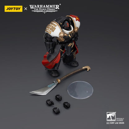 Warhammer The Horus Heresy Actiefiguur White Scars Ebon Keshig Terminator 1 met Power Glaive 13 cm