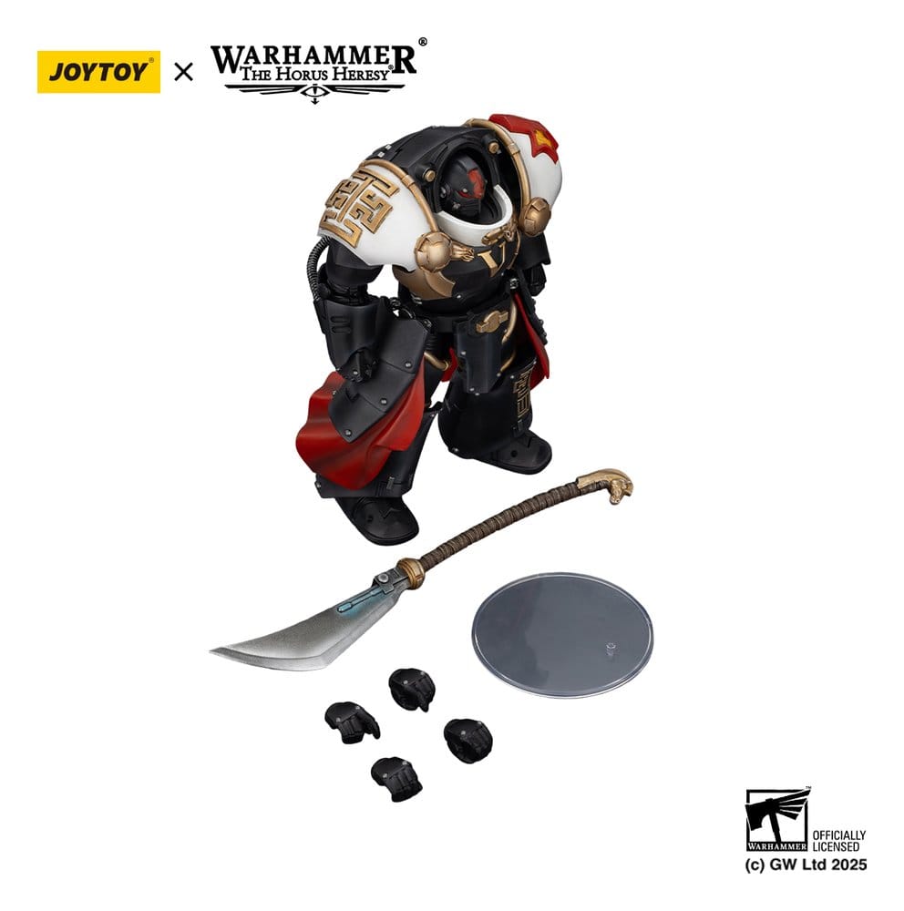 Warhammer The Horus Heresy Actiefiguur White Scars Ebon Keshig Terminator 1 met Power Glaive 13 cm