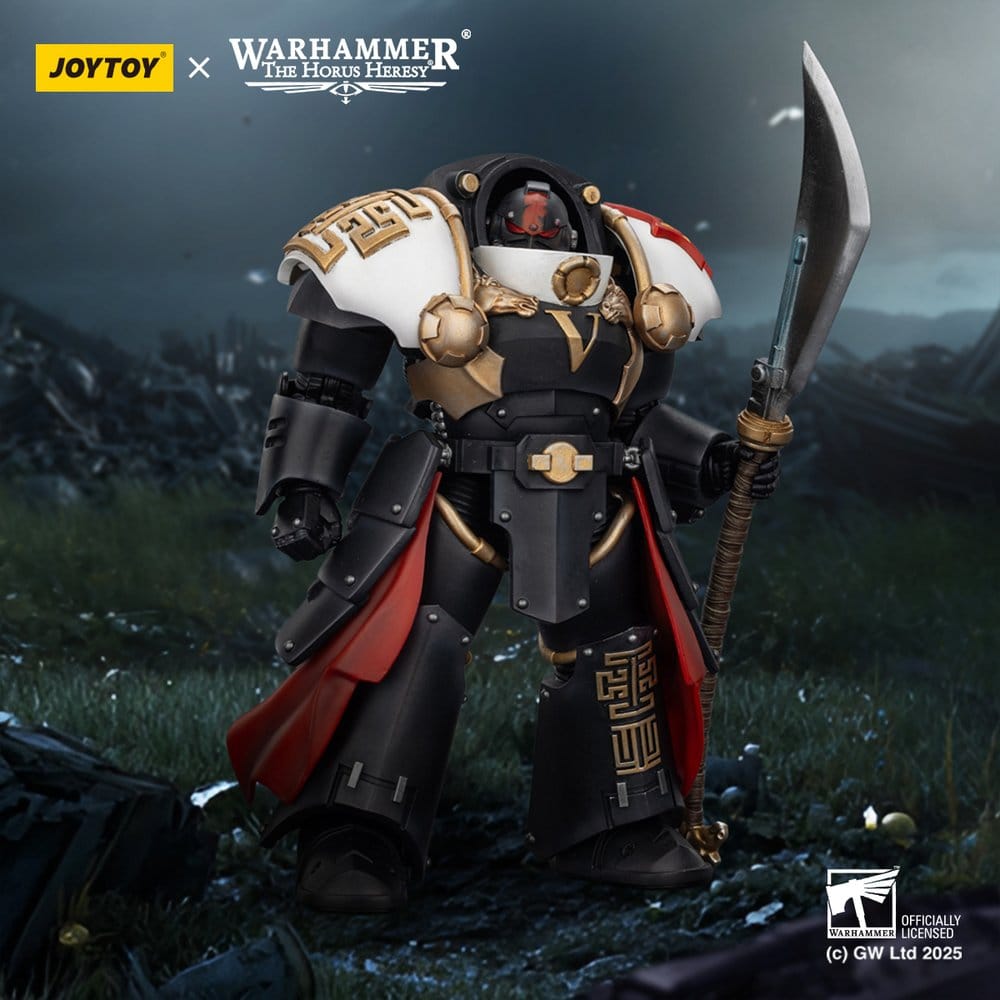 Warhammer The Horus Heresy Actiefiguur White Scars Ebon Keshig Terminator 1 met Power Glaive 13 cm