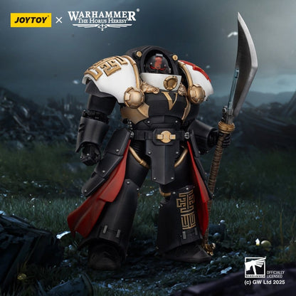 Warhammer The Horus Heresy Actiefiguur White Scars Ebon Keshig Terminator 1 met Power Glaive 13 cm