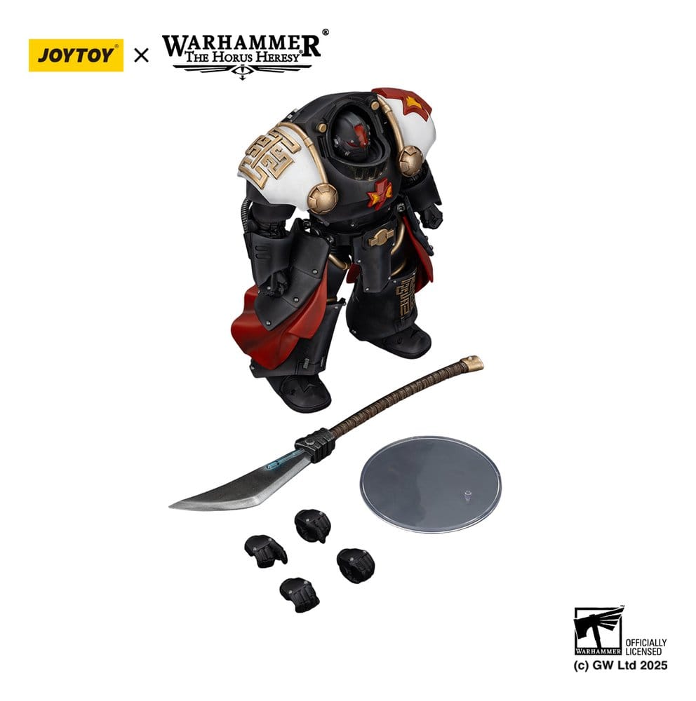 Warhammer The Horus Heresy Actiefiguur White Scars Ebon Keshig Terminator 2 met Power Glaive 13 cm