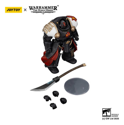 Warhammer The Horus Heresy Actiefiguur White Scars Ebon Keshig Terminator 2 met Power Glaive 13 cm