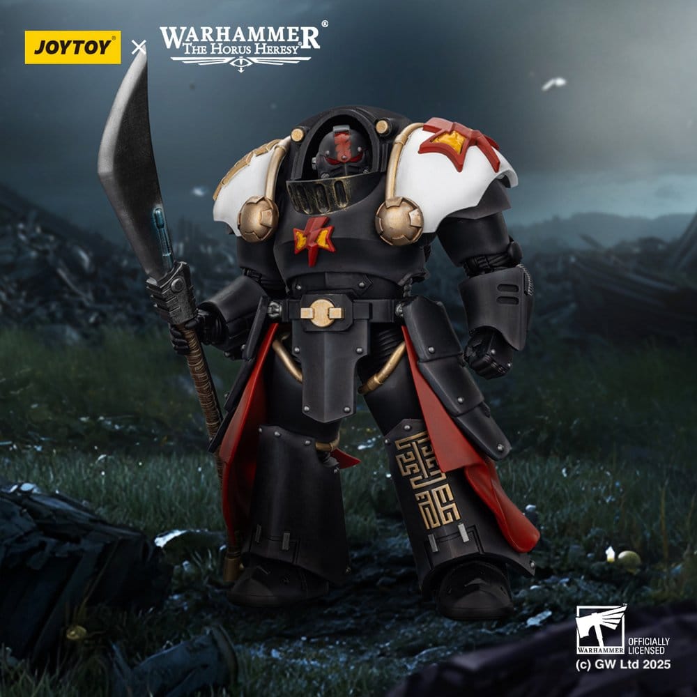 Warhammer The Horus Heresy Actiefiguur White Scars Ebon Keshig Terminator 2 met Power Glaive 13 cm