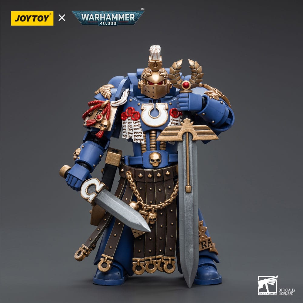 Warhammer 40K Actie Figuur 1/18 Ultramarines Honor Guard Hoofdstukkampioen 12 cm
