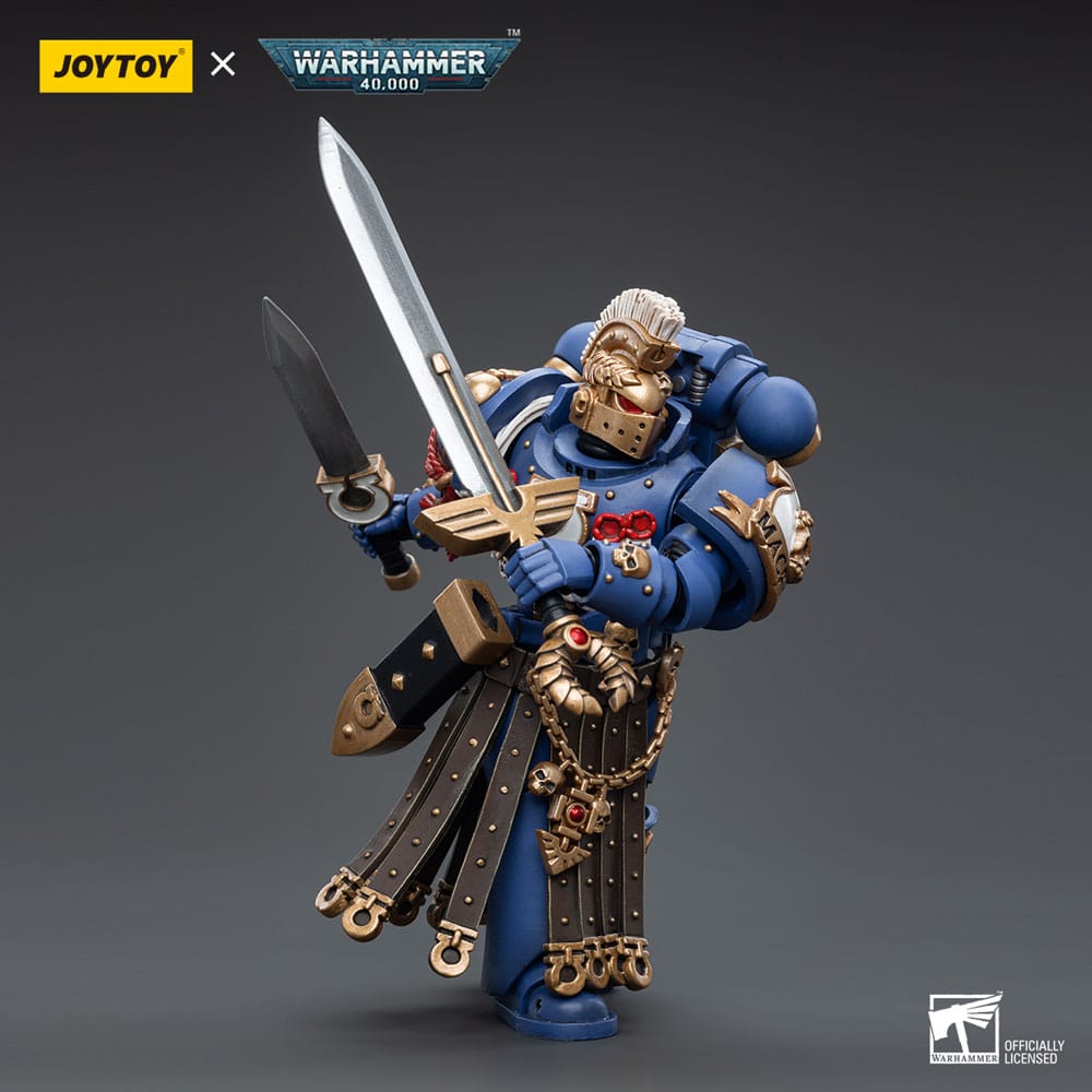Warhammer 40K Actie Figuur 1/18 Ultramarines Honor Guard Hoofdstukkampioen 12 cm