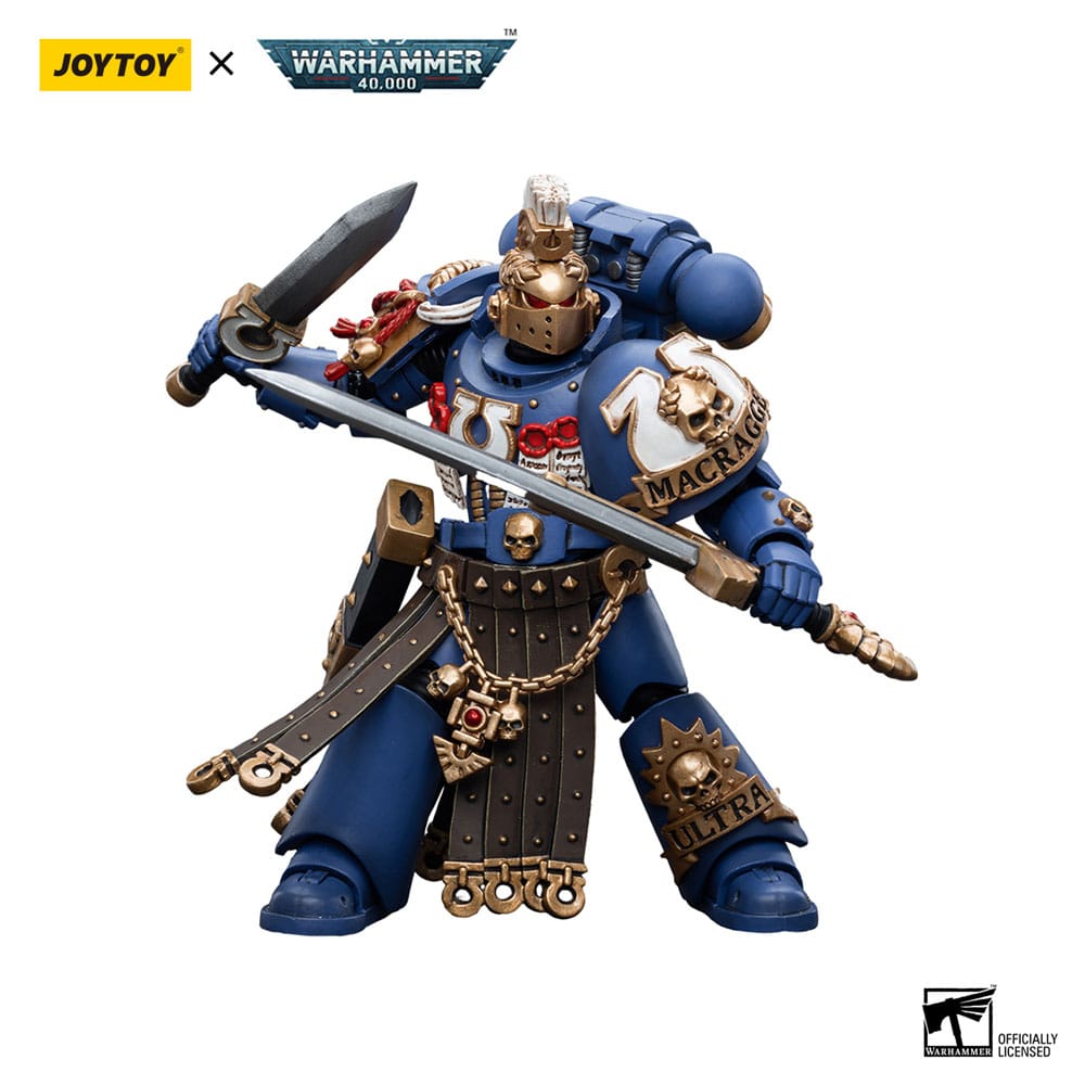 Warhammer 40K Actie Figuur 1/18 Ultramarines Honor Guard Hoofdstukkampioen 12 cm
