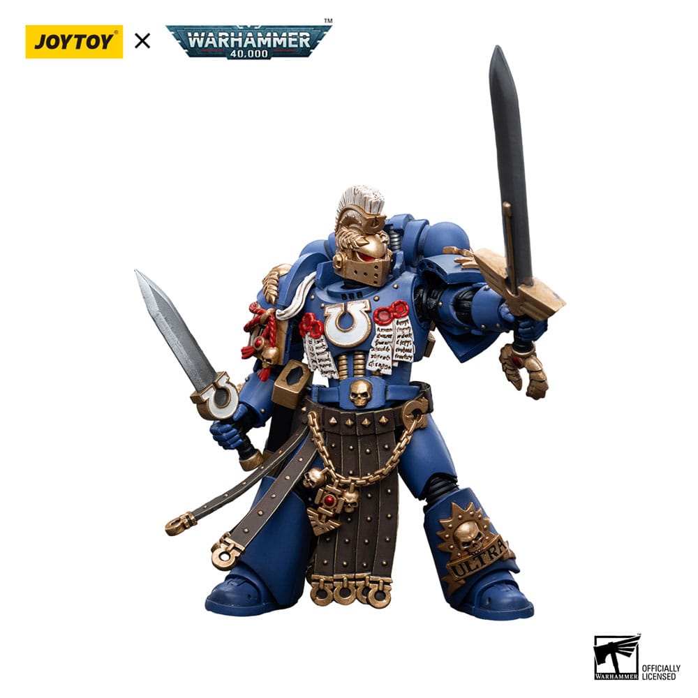 Warhammer 40K Actie Figuur 1/18 Ultramarines Honor Guard Hoofdstukkampioen 12 cm