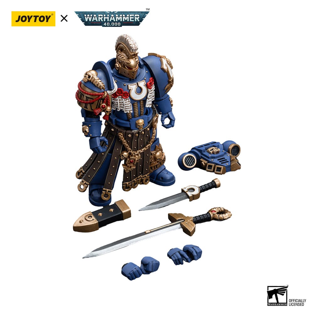 Warhammer 40K Actie Figuur 1/18 Ultramarines Honor Guard Hoofdstukkampioen 12 cm