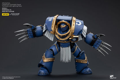 Warhammer the Horus Heresy -actie Figuur 1/18 Ultramarines Cataphractii Terminator Squad Terminator met bliksemklauwen 14 cm