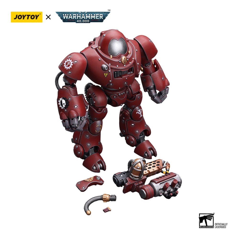 Warhammer 40K Actie Figuur 1/18 Adeptus Mechanicus Kastelan Robot met brandverbranding 12 cm