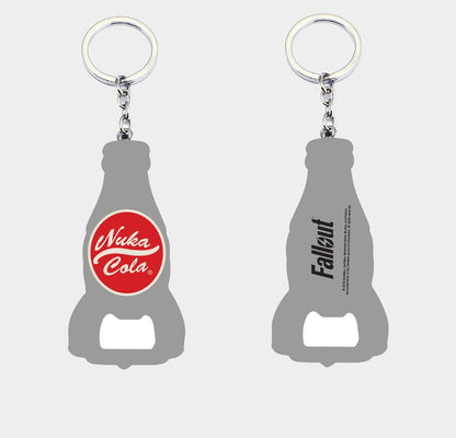 Fallout Keychain met flesopener Nuka Cola Logo