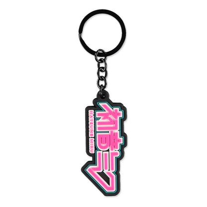Hatsune Miku Rubber Keychain -logo