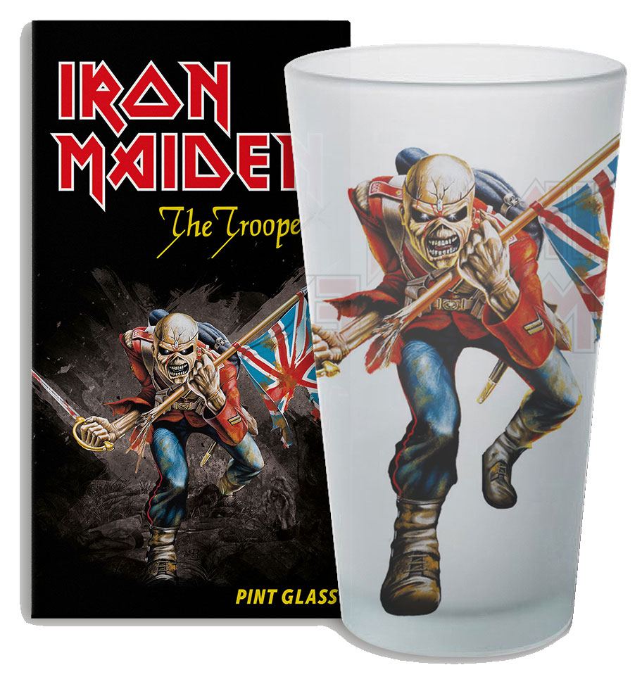 Iron Maiden pint glas de trooper