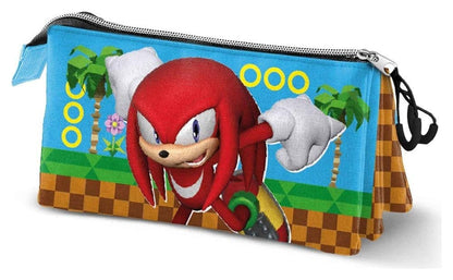 Sonic - The Hedgehog Triple Etui SEGA Knuckles Run Multicolour