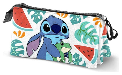 Lilo & Stitch Triple Etui Kikker Veelkleurig