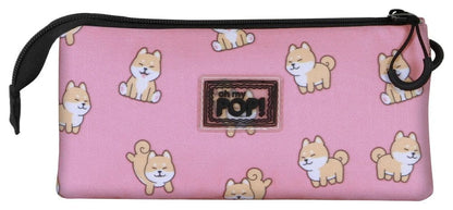 Oh mijn pop! Triple Etui Shiba Roze