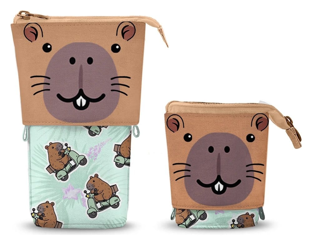Oh mijn pop! Schattig Etui Capybara Groen