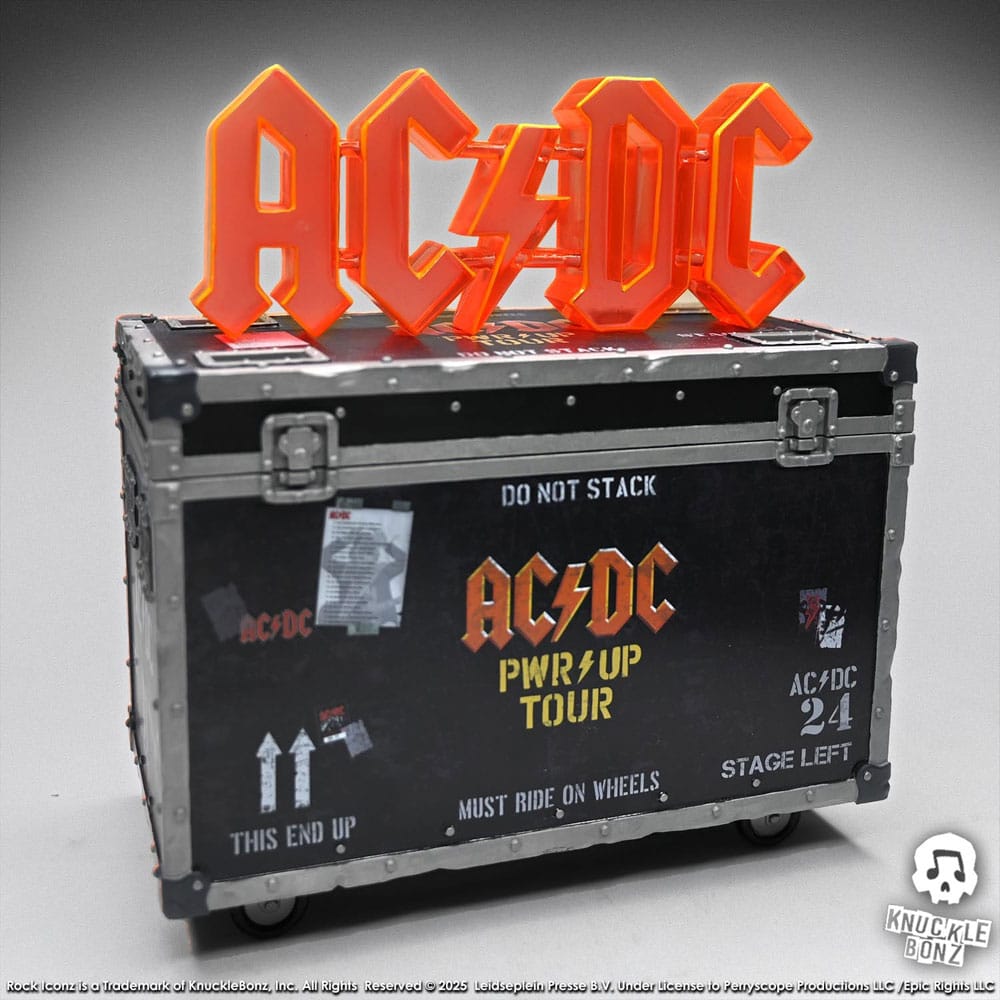 AC/DC Rock Ikonz On Tour-standbeeld PWR UP Tour Road Case