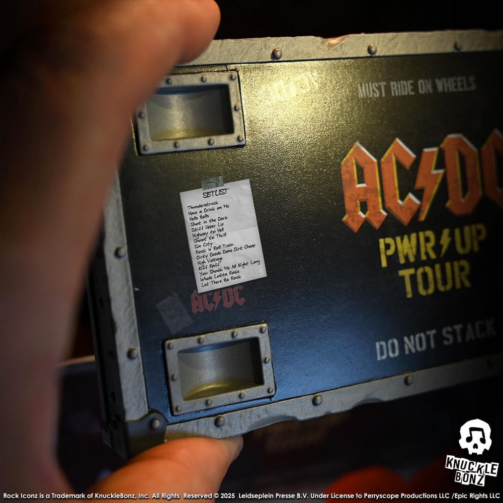 AC/DC Rock Ikonz On Tour-standbeeld PWR UP Tour Road Case