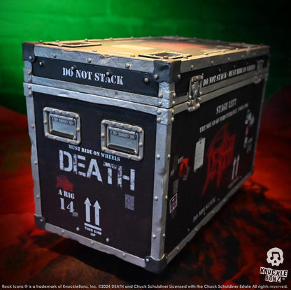 Death Rock Ikonz On Tour Road Case Standbeeld + podiumachtergrond Set The Sound of Perseverance Tour 1998