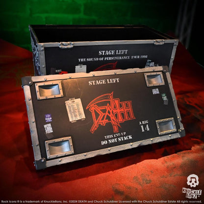 Death Rock Ikonz On Tour Road Case Standbeeld + podiumachtergrond Set The Sound of Perseverance Tour 1998