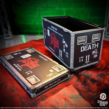 Death Rock Ikonz On Tour Road Case Standbeeld + podiumachtergrond Set The Sound of Perseverance Tour 1998