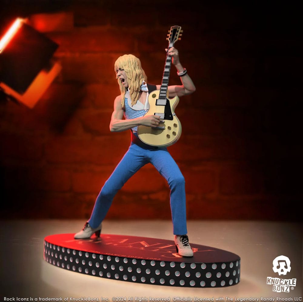 Randy Rhoads IV Rock Iconz Beeld The Early Years Blauwe versie 24 cm
