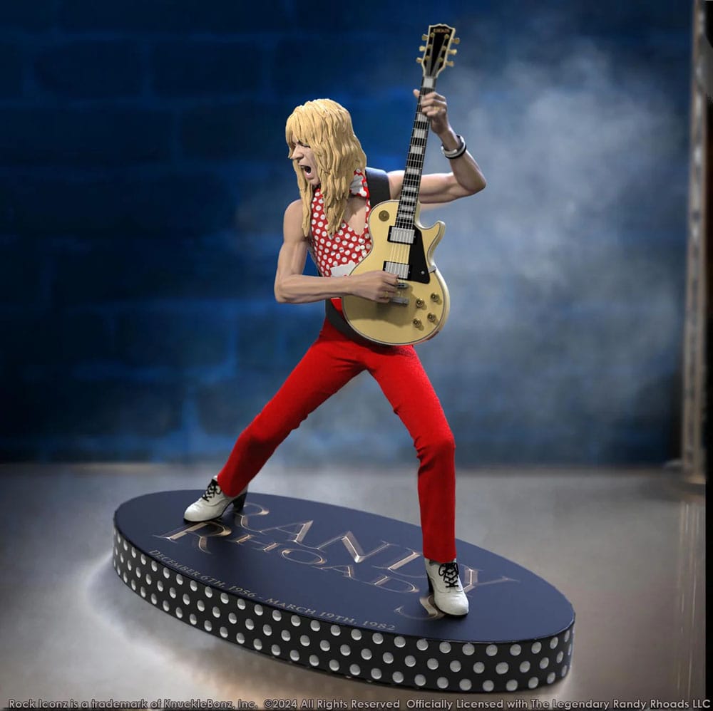 Randy Rhoads IV Rock Iconz Beeld De Vroege Jaren Rode Versie 24 cm