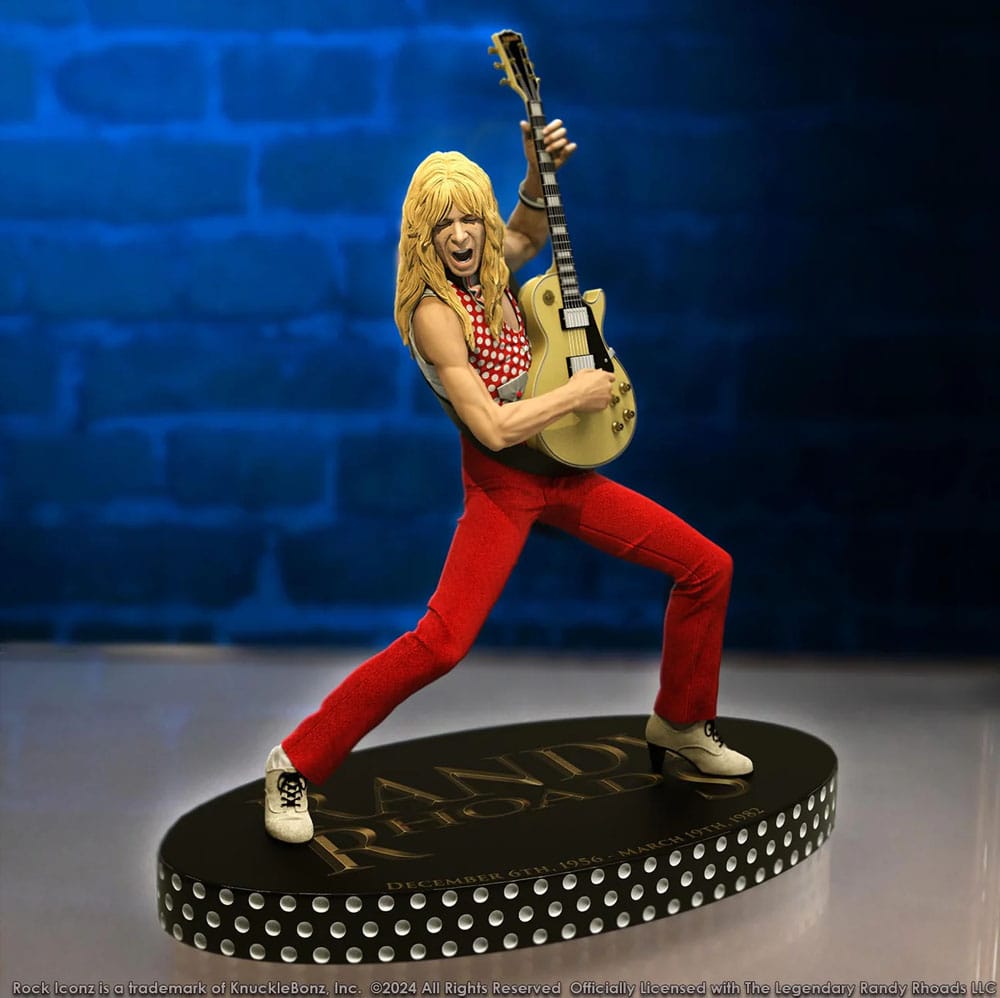 Randy Rhoads IV Rock Iconz Beeld De Vroege Jaren Rode Versie 24 cm