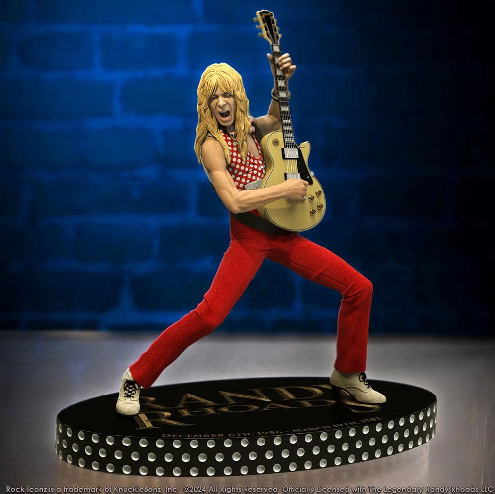 Randy Rhoads IV Rock Iconz Beeld De Vroege Jaren Rode Versie 24 cm