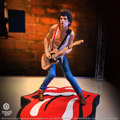 Het Rolling Stones Rock Iconz -standbeeld Keith Richards (Tattoo You Tour 1981) 22 cm