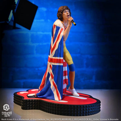 Het Rolling Stones Rock Iconz -standbeeld Mick Jagger (Tattoo You Tour 1981) 22 cm