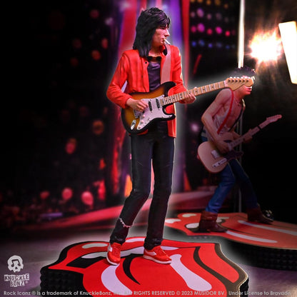 Het Rolling Stones Rock Iconz -standbeeld Ronnie Wood (Tattoo You Tour 1981) 22 cm