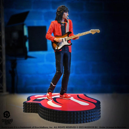 Het Rolling Stones Rock Iconz -standbeeld Ronnie Wood (Tattoo You Tour 1981) 22 cm
