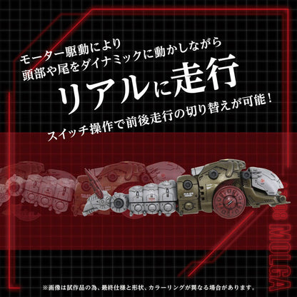 ZOIDS PLASTIC MODEL KIT 1/72 AZ-08 MOLGA 14 CM