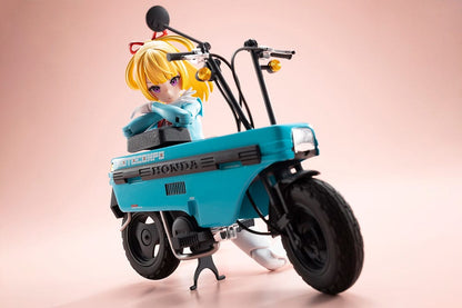 Megami Device Buster Doll-serie kunststof modelbouwset 1/1 Ridder Alice met Honda AB12 Motocompo 15 cm