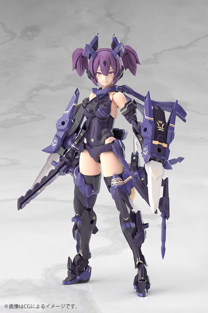 Megami-apparaat Plastic modelbouwset 1/1 Asra Ninja Kaname Shadow Edition Volledig pakket 14 cm