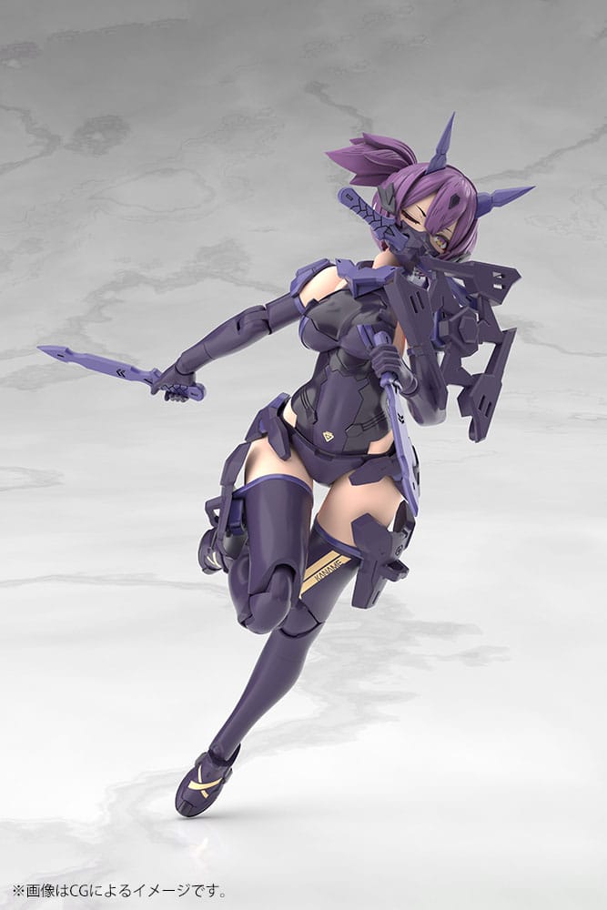 Megami-apparaat Plastic modelbouwset 1/1 Asra Ninja Kaname Shadow Edition Volledig pakket 14 cm