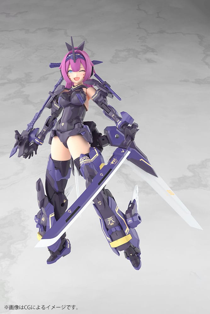 Megami-apparaat Plastic modelbouwset 1/1 Asra Archer Kizuna Shadow Edition Volledig pakket 14 cm