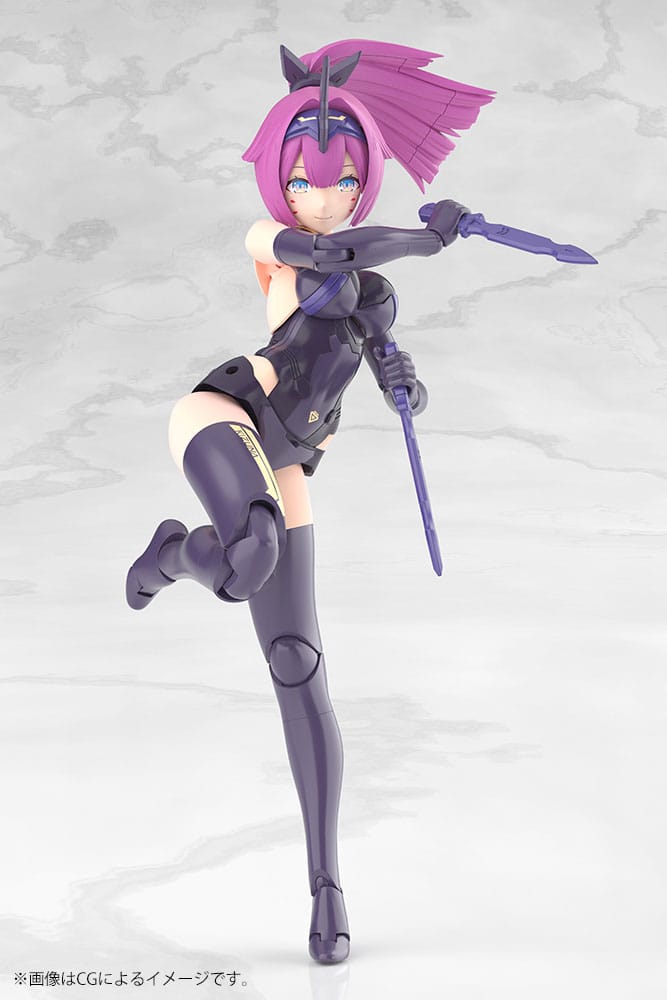 Megami-apparaat Plastic modelbouwset 1/1 Asra Archer Kizuna Shadow Edition Volledig pakket 14 cm