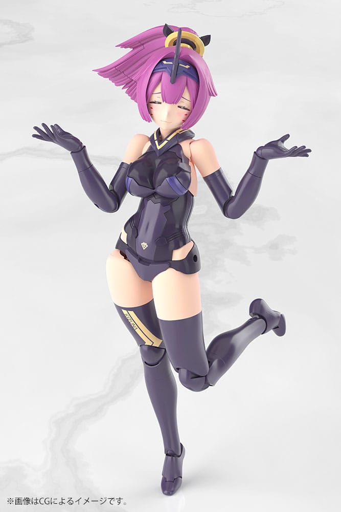 Megami-apparaat Plastic modelbouwset 1/1 Asra Archer Kizuna Shadow Edition Volledig pakket 14 cm
