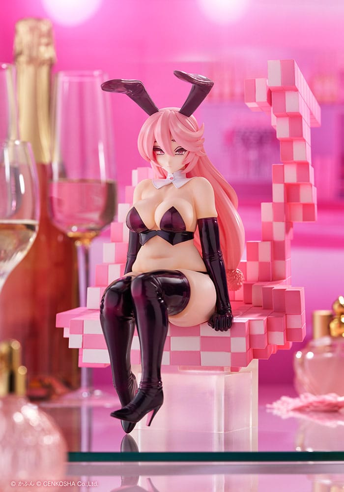 Origineel Karakter Trick Bunnies PVC Beeld 1/7 Zittend Konijntje Illustratie door Kafun 24 cm