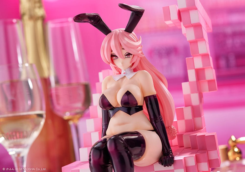Origineel Karakter Trick Bunnies PVC Beeld 1/7 Zittend Konijntje Illustratie door Kafun 24 cm