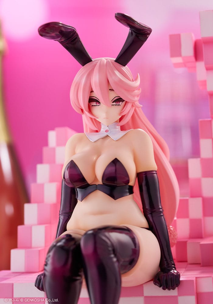 Origineel Karakter Trick Bunnies PVC Beeld 1/7 Zittend Konijntje Illustratie door Kafun 24 cm