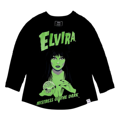 Elvira by Loungefly Tee T-shirt Unisex gesmokte raglan