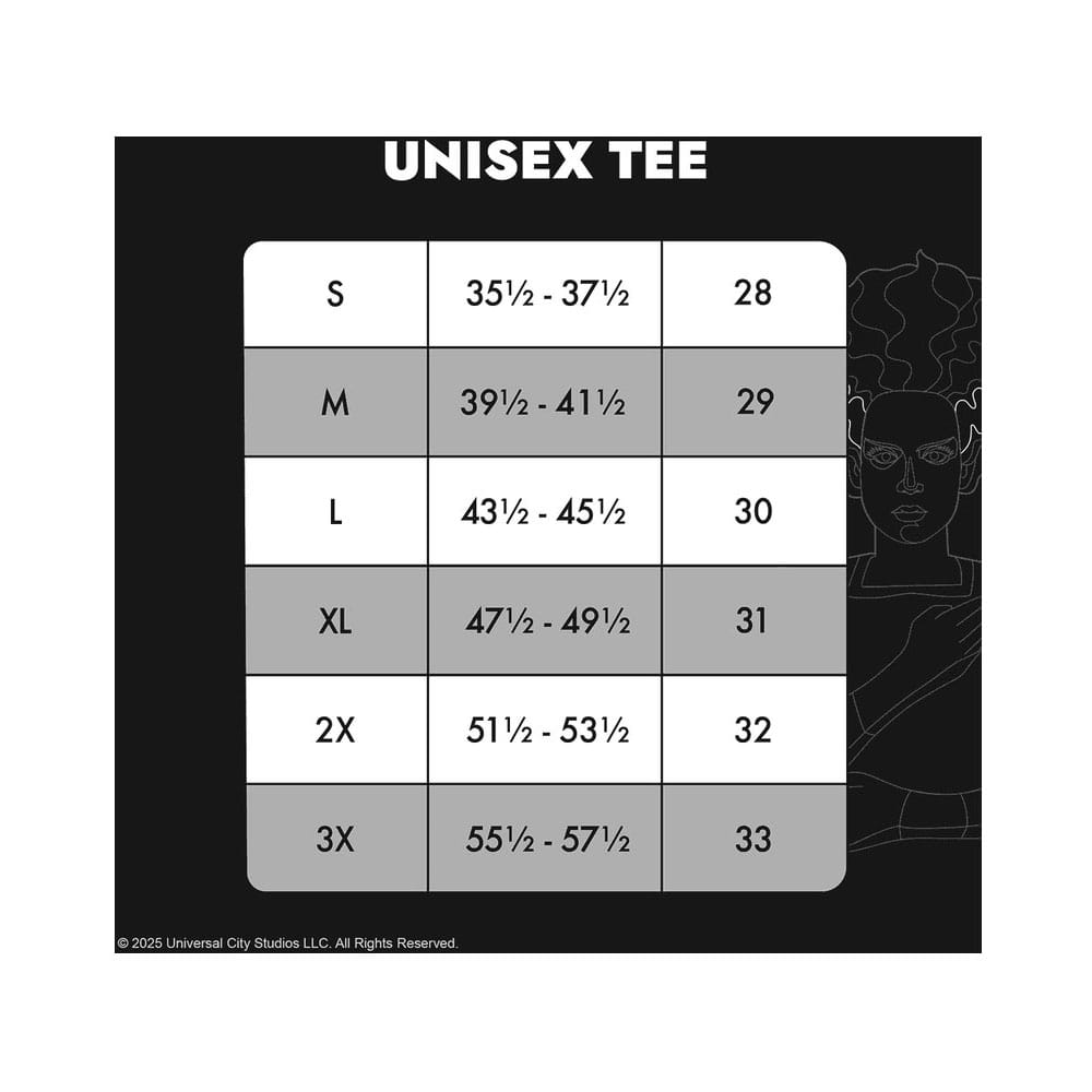 Universal Monsters by Loungefly Tee T-shirt Unisex bruid van Frankenstein