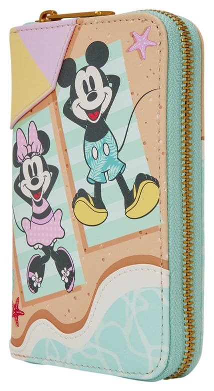 Mickey & Minnie Beach Fun-portemonnee met ritssluiting