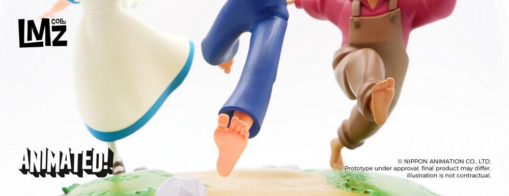 De avonturen van Tom Sawyer geanimeerd! Beeld Tom, Huck & Becky 23 cm
