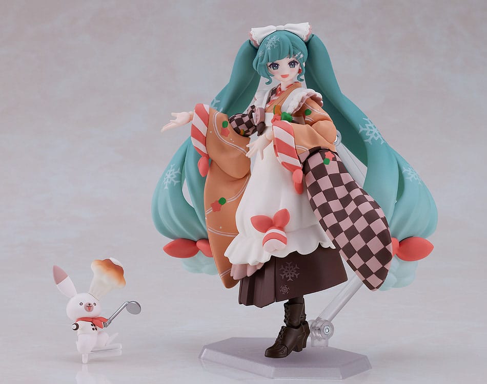 Character Vocal Series 01: Hatsune Miku Figma Action Figuur Snow Miku: Winter Delicacy Ver. 14 cm