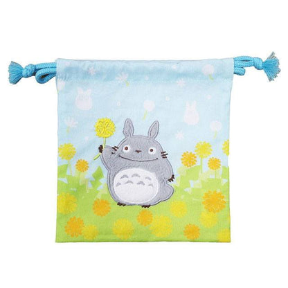 Mijn buurman totoro wasserij opbergtas totoro met bloemen 20 x 19 cm